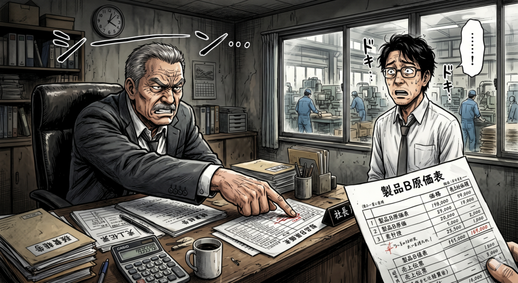 社長と経理部長の沈黙